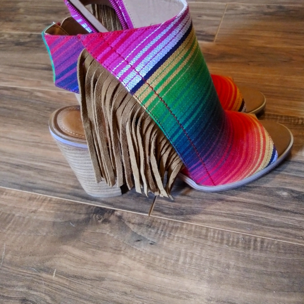 Very Volatile Fringe Shoes